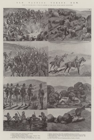 Oude Tactieken versus Nieuwe door George Derville Rowlandson